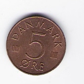  Dänemark 5 Öre 1979 St,K plattiert  Schön Nr.77 (D1/226)   