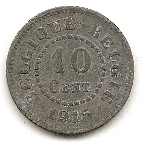  Belgien 10 Centimes 1915 #48   