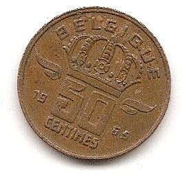  Belgien 50 Centimes 1965 #201   