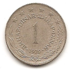  Jugoslawien 1 Dinar 1979 #150   