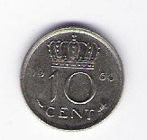  Niederlande 10 Cent 1966 N Schön Nr.66   