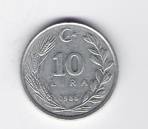  Türkei 10 Lira Al 1986         Schön Nr.483 neu   