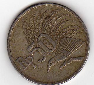 Indonesien  50 Rupiah 1971 