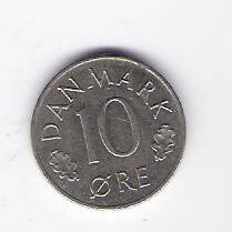  Dänemark 10 Öre 1983 K-N   Schön Nr.78   