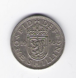 Grossbritannien 1 Shilling 1956 K-N Schön Nr.391 (DK 198)   