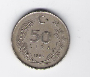  Türkei 50 Lira K-N-Zk 1985   Schön Nr.231   
