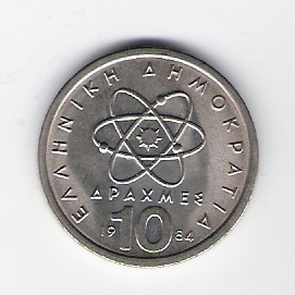  10 Drachmes K-N 1984   Schön Nr.85   