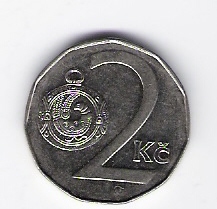 Tschechien 2 Koruny St,N galvanisiert 1994 Schön Nr176 (D8/175)   