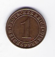  Weimar 1 Reichspfennig 1934 A   Jäger Nr.313   
