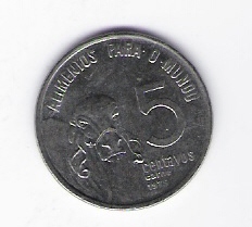  Brasilien 5 Centavos 1975 St   Schön Nr.93   