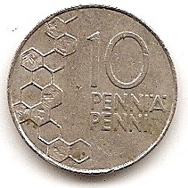  Finnland 10 Penny 1990 #241   