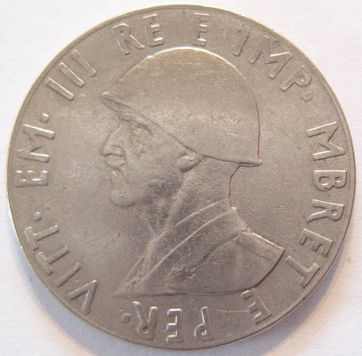  ALBANIEN ALBANIA 2 Lek 1939 R Edelstahl ss   