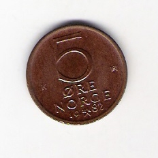 5 Öre 1982 Bro Norwegen Schön Nr.66 (D6/159)   