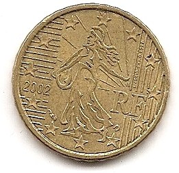  Frankreich 10 Cent 2002 #249   