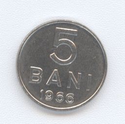  - Rumänien 5 Bani 1966 -   