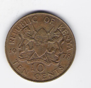  Kenia 10 Cents N-Me 1978  Schön Nr.11   