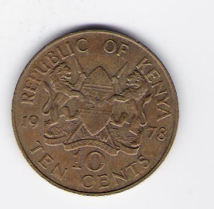  Kenia 10 Cents N-Me 1978  Schön Nr.11 (DK 80 )   