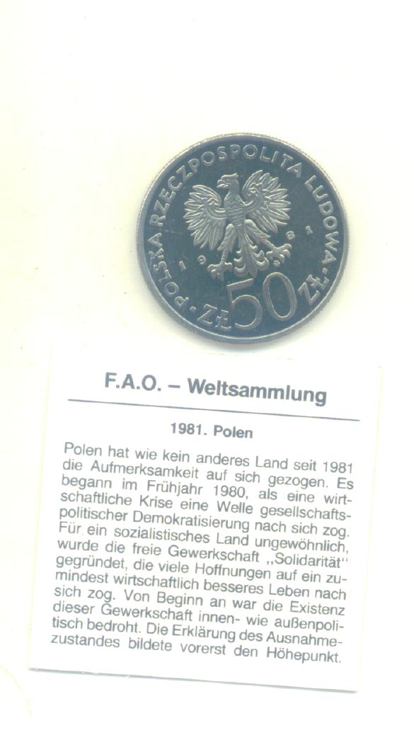  50 Zloty Polen 1981 (FAO)(g1347)   