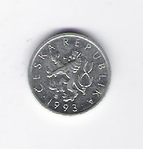  Tschechien 10 Haleru Al 1993  Schön Nr.172 (D7/299)   