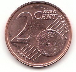  2 Cent Niederlande 2001 prägefrisch   