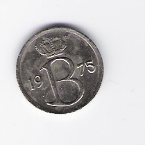  Belgien 25 Centimes K-N 1975 Schön Nr.123 fl   