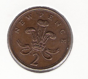  Grossbritannien 2 New Pence Bro 1975 Schön Nr.403 (DK 210)   