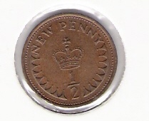  Grossbritannien 1/2 New Penny Bro 1980 Schön Nr.401 (DK 207 )   