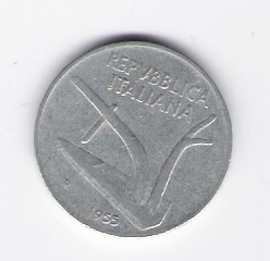  Italien 10 Lire Al 1955 Schön Nr.93   