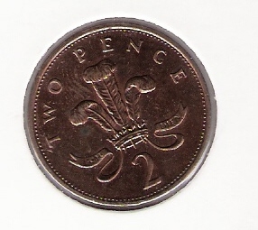  Großbritannien 2 Pence Bro 1988  Schön Nr.426 ( DK 224 )   