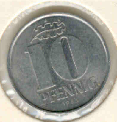  DDR, J.1510, 10 Pf 1963, vorzüglich, bester Jahrgang   