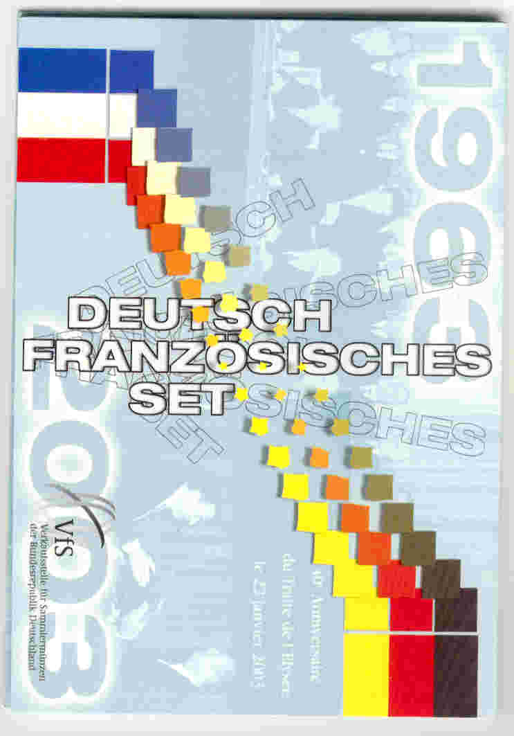  BRD, Deutsch-französisches Set 2003,Original Bad Homburg VfS   