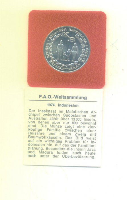 5 Rupiah Indonesien 1974 (FAO)(g1481)   