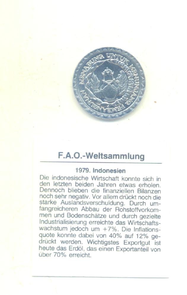  10 Rupiah Indonesien 1979(FAO)   