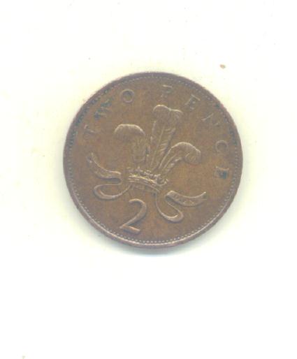  2 Pence Großbritannien 1989   