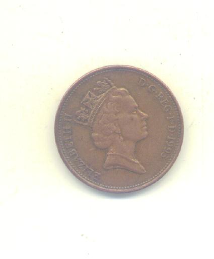  2 Pence Großbritannien 1993   