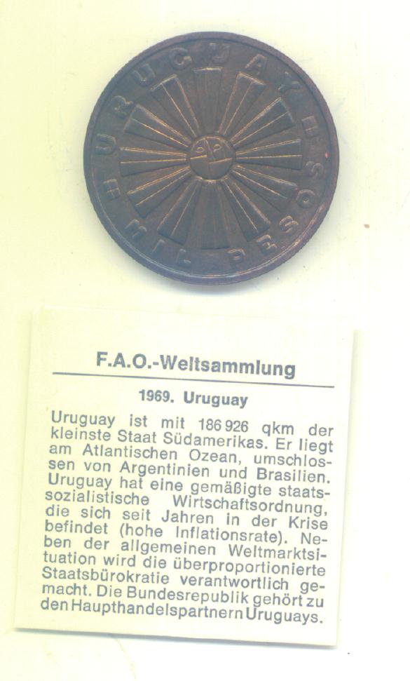  1000 Peso Uruquay 1969(FAO)   