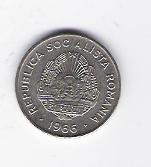  Rumänien 15 Bani St-N plattiert 1966  Schön Nr.115a   