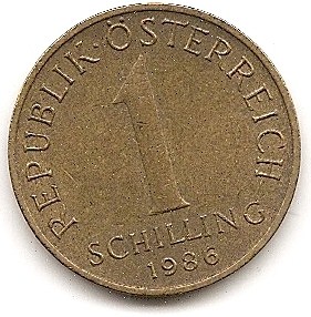  Österreich 1 Schilling 1986 #15   