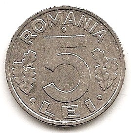  Rumänien 5 Lei 1993 #16   