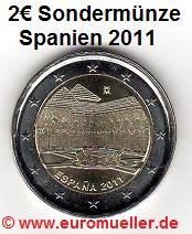 Spanien ...2 Euro Sondermünze 2011...Alhambra Granada   