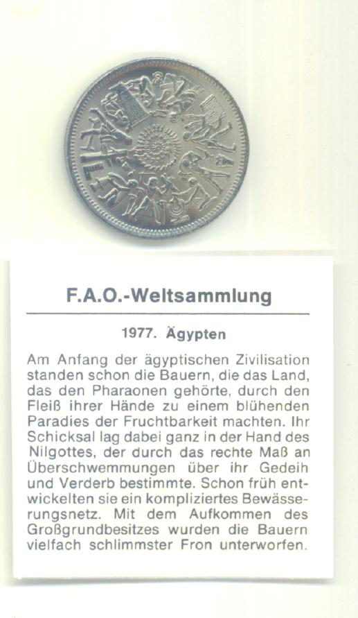  10 Piaster Ägypten 1977(FAO)   