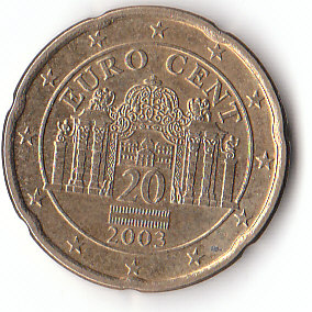  20 Cent Österreich 2003 (A554)b.   