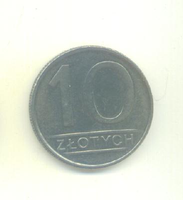  10 Zlotych Polen 1986   