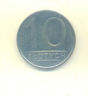  10 Zlotych Polen 1988   