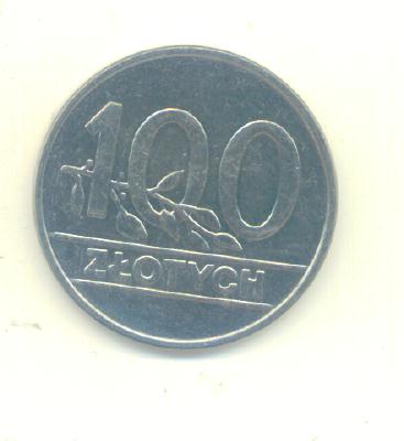 100 Zlotych Polen 1990