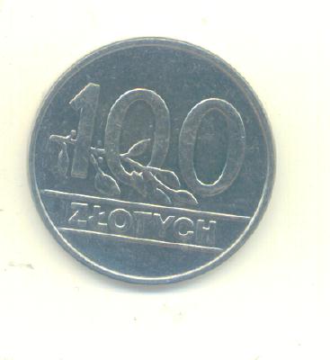  100 Zlotych Polen 1990   