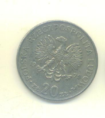  20 Zlotych Polen 1975   