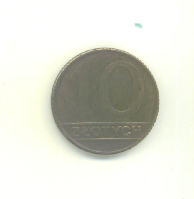  10 Zlotych Polen 1990   