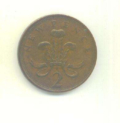 2 Newpence Großbritannien 1981