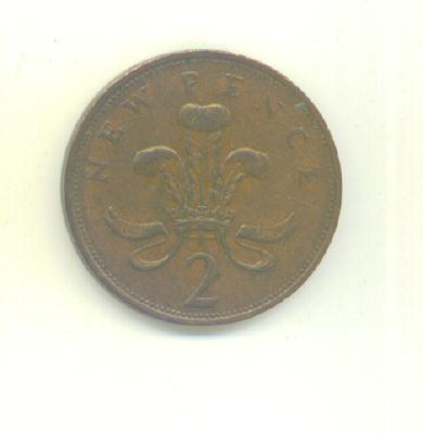  2 Newpence Großbritannien 1981   